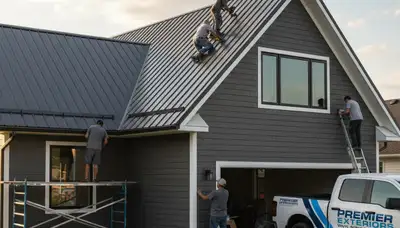 Professional metal roofing installation in Buffalo NY by Next Level Exteriors roofing contractors