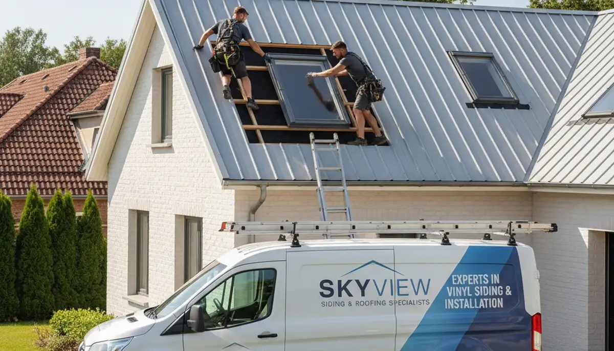 Vinyl siding and skylight installation on Buffalo NY home by Next Level Exteriors