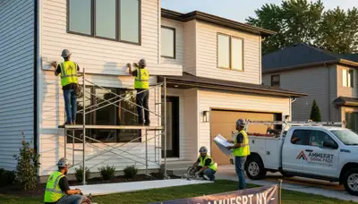 Professional vinyl siding installation by expert contractors in Buffalo, NY