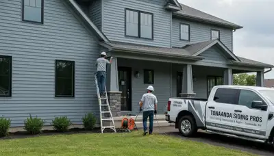 Professional vinyl siding installation by expert contractors in Buffalo, NY homes