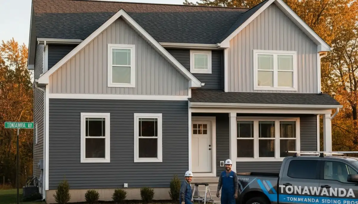 Professional vinyl siding installation by expert contractors in Buffalo, NY homes