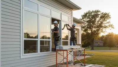 Vinyl siding and window replacement by Next Level Exteriors in Buffalo, NY home exterior